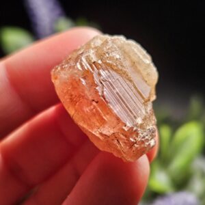 Raw Pink Topaz Crystal 13.9g, Bicolored Topaz, Ouro Preto, Brazil - Imperial Topaz Specimen