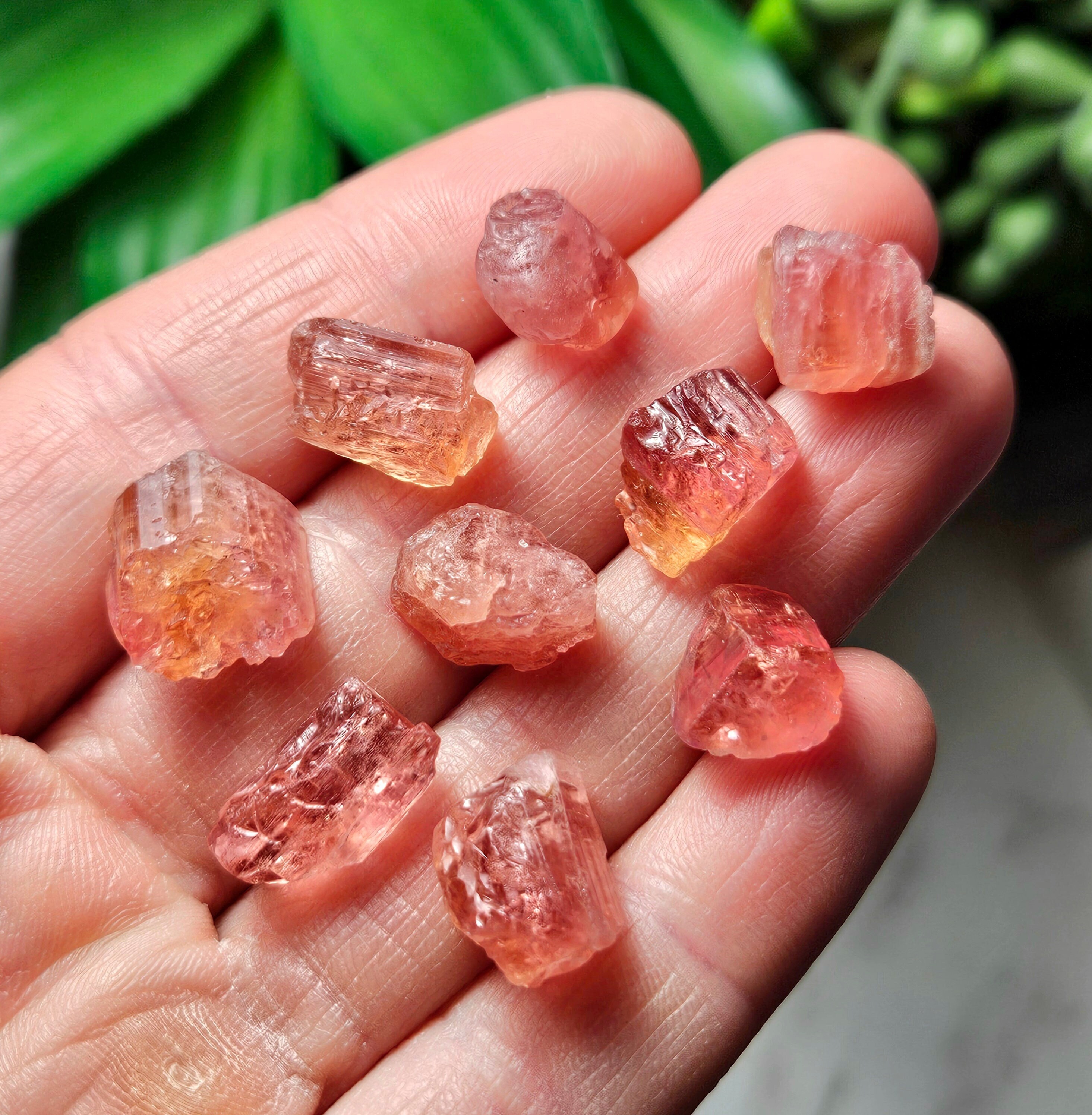 Raw Pink Topaz Crystal Specimen: Ouro Preto, Brazil