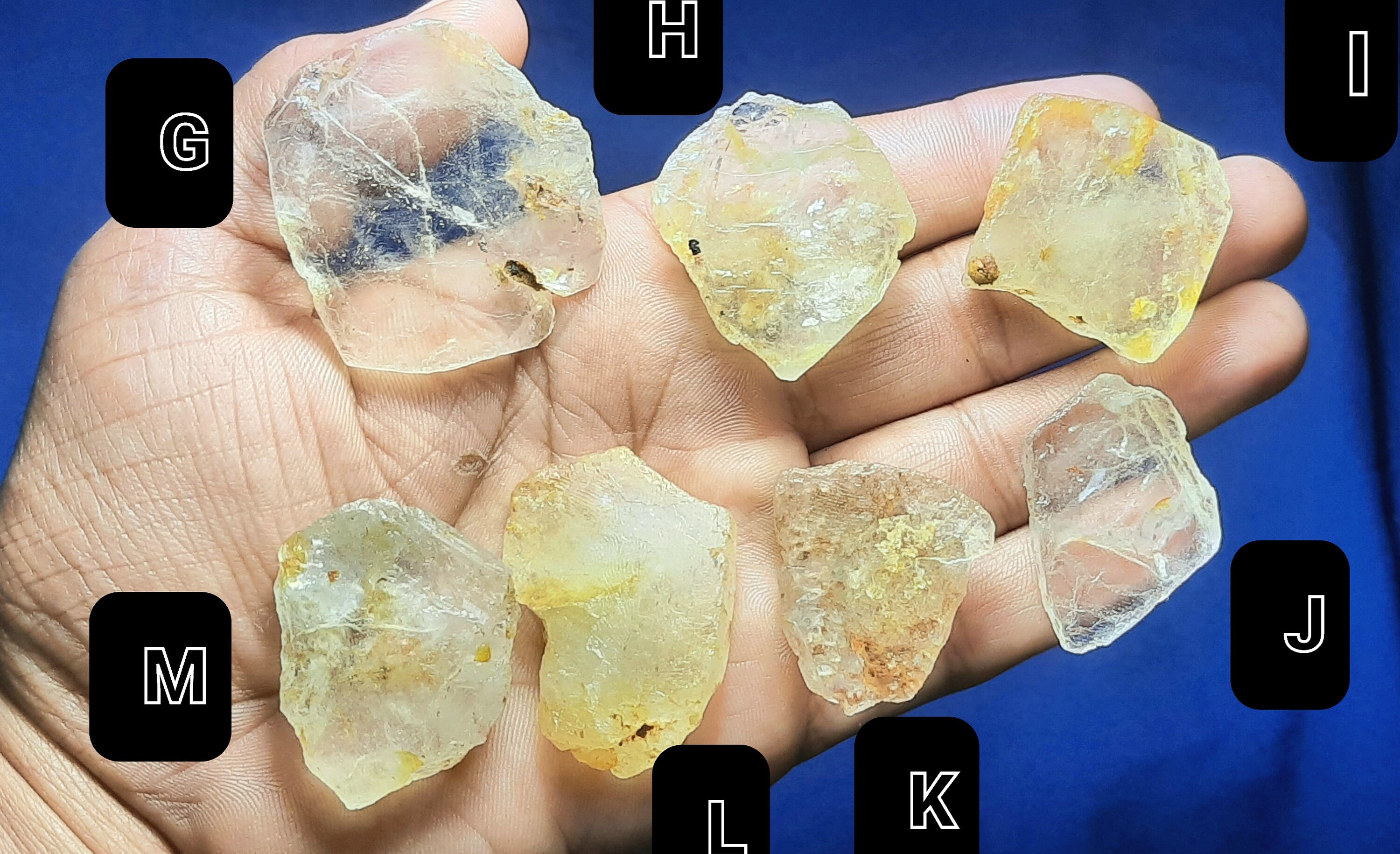Real White Topaz Unpolished Rough: Raw Gemstone Crystal Specimens