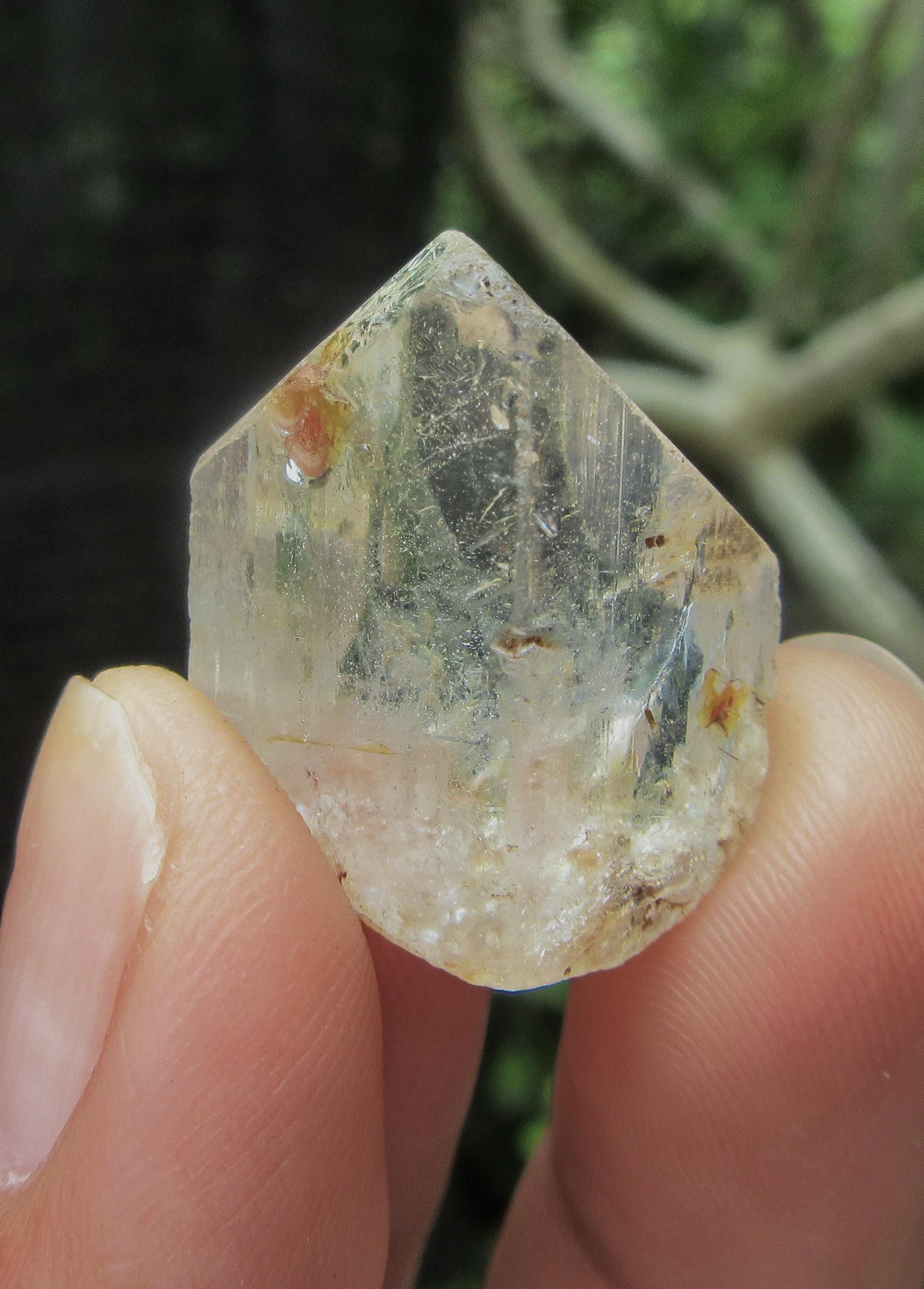 Raw White Topaz Crystal: Natural Terminated Gemstone Piece, 54.60 Crt