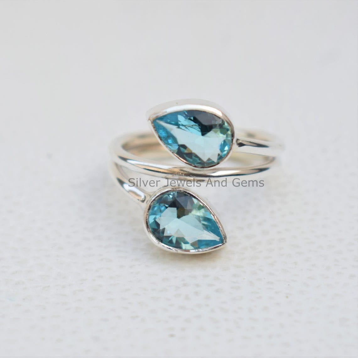 Natural Blue Topaz Ring-handmade Silver Ring-925 Sterling Silver Ring-designer Blue Topaz Ring-gift For Her-december Birthstone-promise Ring Natural Blue Topaz Ring-handmade Silver Ring-925 Sterling Silver Ring-designer Blue Topaz Ring-gift For Her-december Birthstone-promise Ring