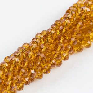 10mm Crystal Rondelle -1 or 5 or 10 STRANDS- Topaz 10mm Crystal Rondelle -1 or 5 or 10 STRANDS- Topaz