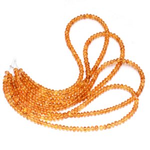 Aaa+ Imperial Topaz Gemstone 5mm Smooth Rondelle Beads | Natural Gold Imperial Topaz Precious Gemstone Hand Cut Loose Beads | 14inch Strand Aaa+ Imperial Topaz Gemstone 5mm Smooth Rondelle Beads | Natural Gold Imperial Topaz Precious Gemstone Hand Cut Loose Beads | 14inch Strand