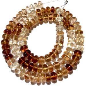 Aaa++ Quality~~ Shaded Imperial Topaz Smooth Beads Natural Imperial Topaz Smooth Rondelle Beads 7mm Imperial Topaz Gemstone Beads Jewellry