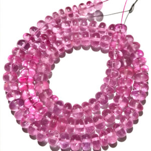 AAA+ Quality~~Baby Pink Topaz Smooth Beads Natural Pink Topaz Gemstone Beads Pink Topaz Smooth Rondelle Beads Pink Topaz Stone Jewelry Beads