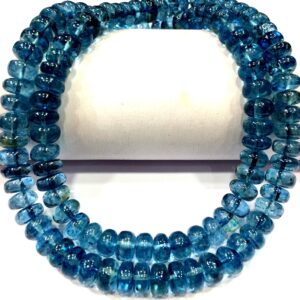 AAA QUALITY~Natural London Topaz Smooth Rondelle Beads 7.MM Rondelle Beads London Topaz Gemstone Beads Topaz Rondelle Beads Wholesale Price.