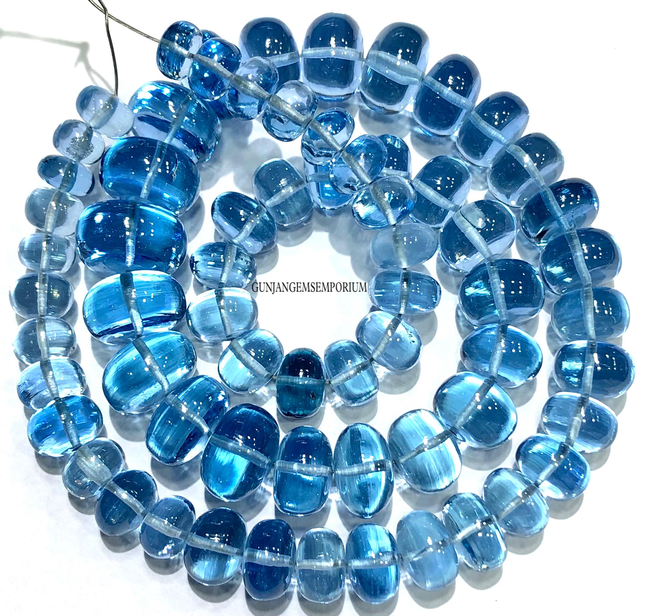 Aaa+ Rich Blue Topaz Beads 9/14mm Sky Blue Topaz Gemstone Beads 18” Topaz Smooth Rondelle Beads Wholesale Quality Gemstone Jewelry Beads Aaa+ Rich Blue Topaz Beads 9/14mm Sky Blue Topaz Gemstone Beads 18” Topaz Smooth Rondelle Beads Wholesale Quality Gemstone Jewelry Beads