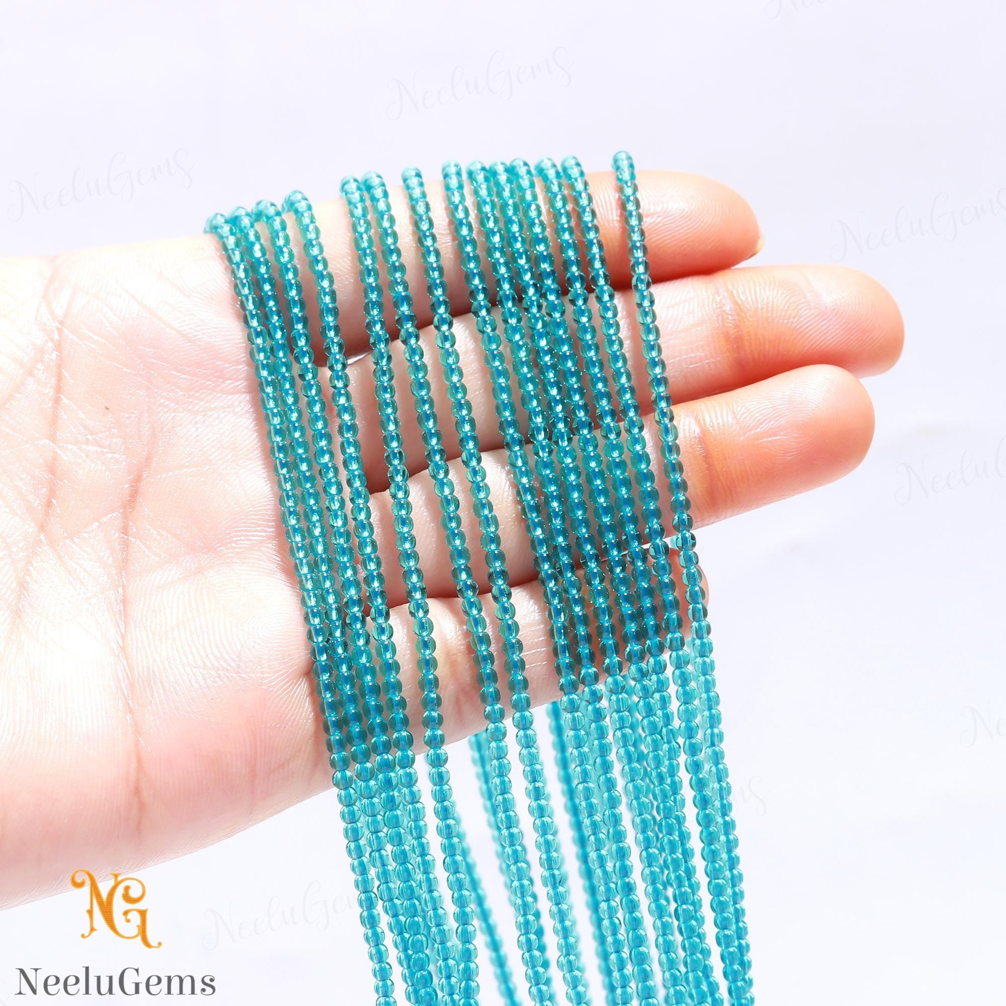 Aaa+ Sky Topaz Smooth Beads,2.2-2.3 Mm Blue Topaz Tiny Rondelle Beads,13"gemstone Beads For Handmade Jewelry Aaa+ Sky Topaz Smooth Beads,2.2-2.3 Mm Blue Topaz Tiny Rondelle Beads,13"gemstone Beads For Handmade Jewelry