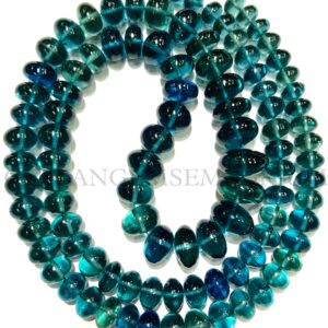 Aaaa+ Rarest~~london Topaz Smooth Rondelle Beads London Blue Topaz Rondelle Smooth London Topaz Gemstone Beads Topaz Beads Hand Polished Gem