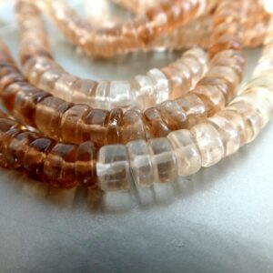 Imperial Topaz Multi Shaded Rondelle 5mm Beads-4in,8in Strand - Jewelry Making -craft Gemstone Beads Imperial Topaz Multi Shaded Rondelle 5mm Beads-4in,8in Strand - Jewelry Making -craft Gemstone Beads