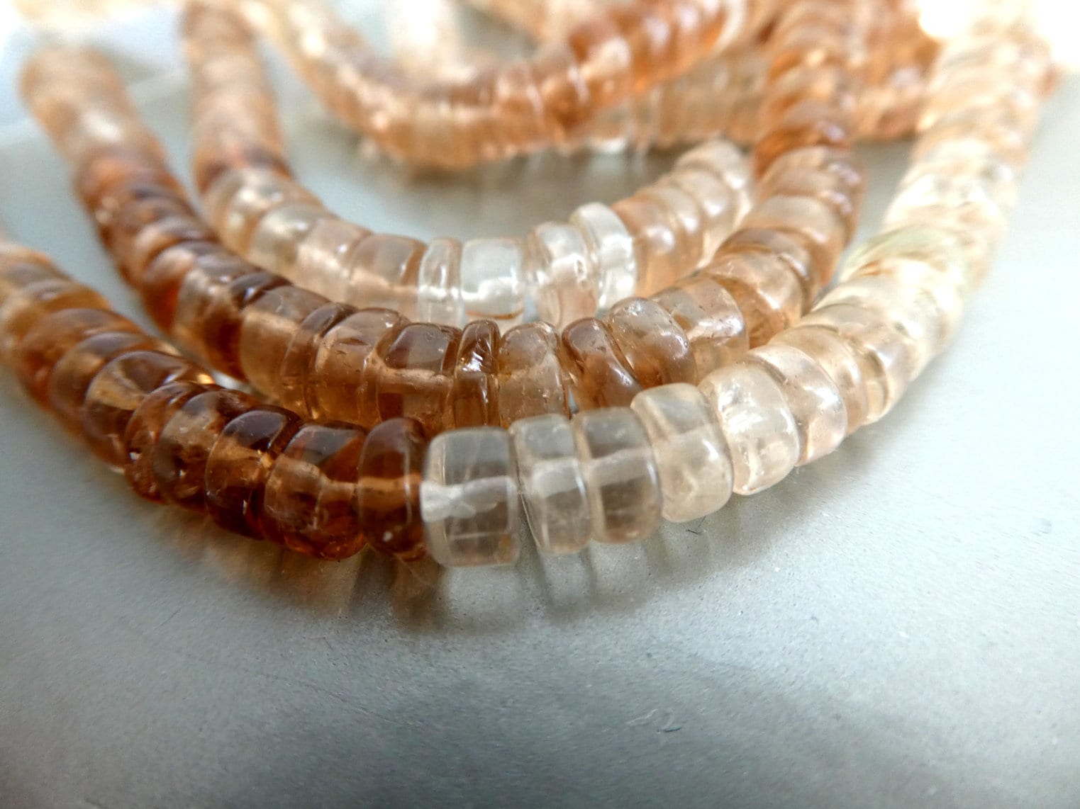 Imperial Topaz Multi Shaded Rondelle 5mm Beads-4in,8in Strand - Jewelry Making -craft Gemstone Beads Imperial Topaz Multi Shaded Rondelle 5mm Beads-4in,8in Strand - Jewelry Making -craft Gemstone Beads