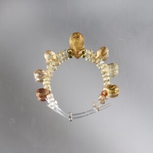 Imperial Topaz Pear Briolette and Rondelle Beads - Set of 31 - 3 to 11 mm - 3 Inches Imperial Topaz Pear Briolette and Rondelle Beads - Set of 31 - 3 to 11 mm - 3 Inches