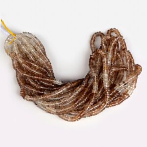 Imperial Topaz Smooth Tyre Rondelle Beads, 5mm Brown Natural Imperial Topaz Round Heishi Gemstone Beads, 16 Inch Strand, GDS2134 Imperial Topaz Smooth Tyre Rondelle Beads, 5mm Brown Natural Imperial Topaz Round Heishi Gemstone Beads, 16 Inch Strand, GDS2134