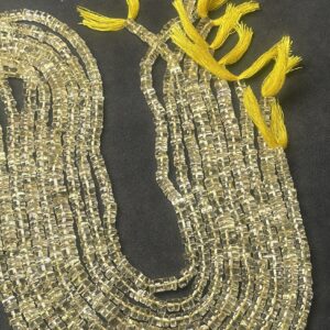 Natural Lemon Topaz Heishi Smooth Tyre Shape Gemstone Beads Size- 5-6.5 mm, 13 Inch Strand For making Jewelry Natural Lemon Topaz Heishi Smooth Tyre Shape Gemstone Beads Size- 5-6.5 mm, 13 Inch Strand For making Jewelry
