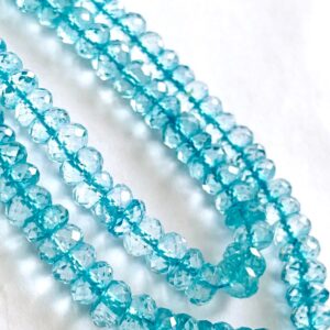 Sky Blue Topaz Rondelles Sky Blue Topaz Rondelles