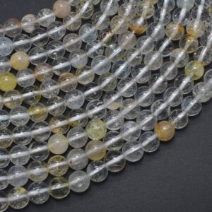 Topaz Beads, 6mm (6.4mm), Round, 15.5 Inch, Full strand, Approx. 64 beads, Hole 0.8mm (425054001) Topaz Beads, 6mm (6.4mm), Round, 15.5 Inch, Full strand, Approx. 64 beads, Hole 0.8mm (425054001)