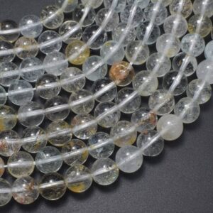 Topaz Beads, 8mm (8.2mm), Round, 15.5 Inch, Full strand, Approx. 49 beads, Hole 1mm (425054002) Topaz Beads, 8mm (8.2mm), Round, 15.5 Inch, Full strand, Approx. 49 beads, Hole 1mm (425054002)