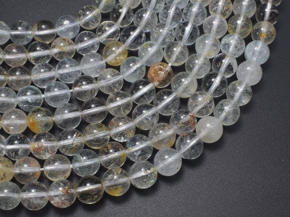 Topaz Beads, 8mm (8.2mm), Round, 15.5 Inch, Full Strand, Approx. 49 Beads, Hole 1mm (425054002) Topaz Beads, 8mm (8.2mm), Round, 15.5 Inch, Full Strand, Approx. 49 Beads, Hole 1mm (425054002)
