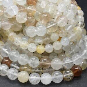 Mixed Topaz Round Beads - 6mm, 8mm Sizes - 15" Strand - Natural Gemstone Beads For Jewellery Making | Crystal Beads Mixed Topaz Round Beads - 6mm, 8mm Sizes - 15" Strand - Natural Gemstone Beads For Jewellery Making | Crystal Beads