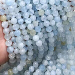 Natural Aquamarinl Smooth And Round Beads,4mm/6mm/8mm/10mm/12mm Aquamarinl Diy Beads Supply,topaz Beads,15 Inches One Starand Natural Aquamarinl Smooth And Round Beads,4mm/6mm/8mm/10mm/12mm Aquamarinl Diy Beads Supply,topaz Beads,15 Inches One Starand