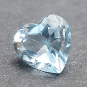 1.48 Carats Sky Blue Topaz 7mm Heart Loose Gemstone Sky Valentines Day Jewelry Ring Rings Stacking Engagement Love Brilliant Fantasy Fashion
