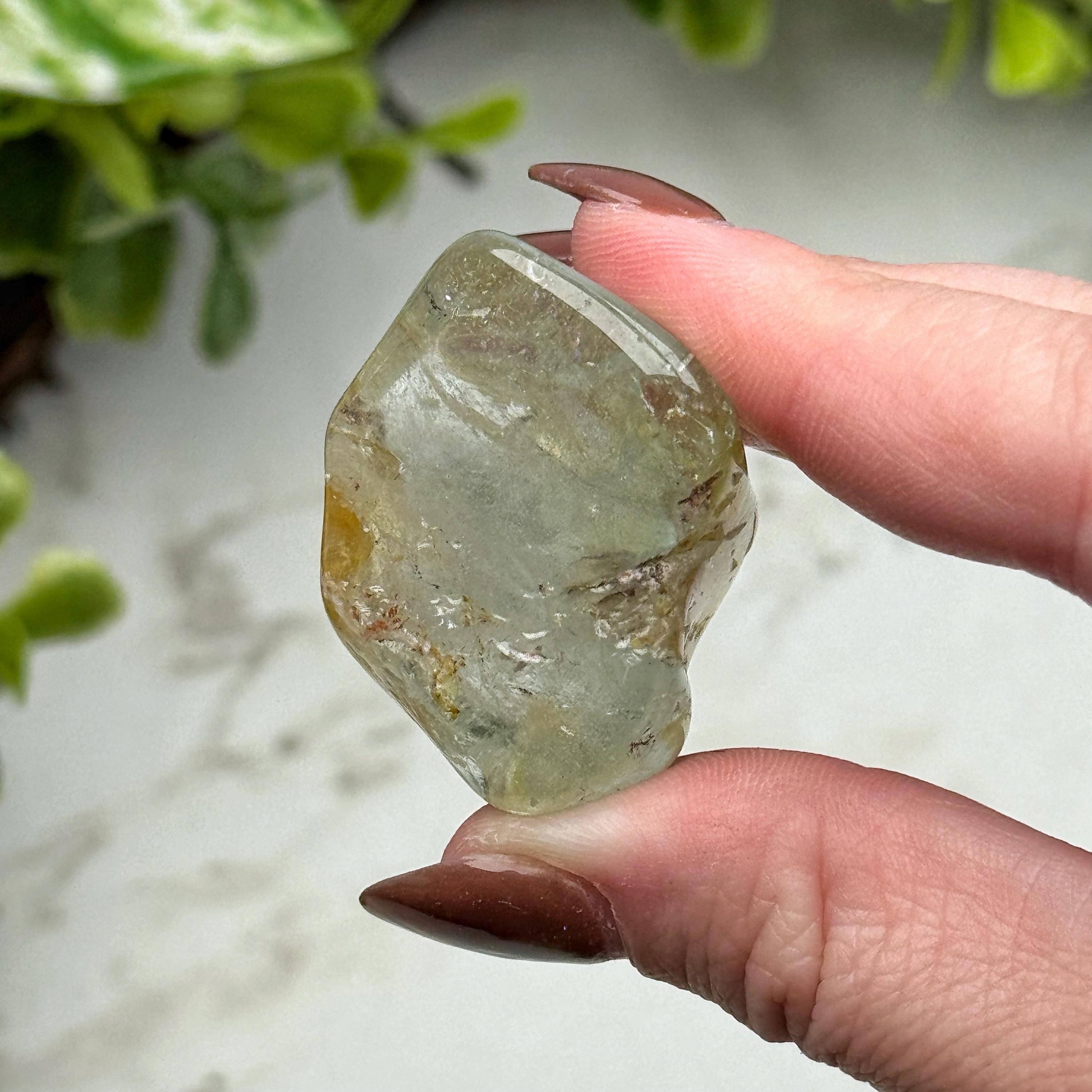 Blue Topaz Freeform , 34g , - #4 (polished Crystal Chunk, Throat Chakra, Healing Stone, Peace) Blue Topaz Freeform , 34g , - #4 (polished Crystal Chunk, Throat Chakra, Healing Stone, Peace)