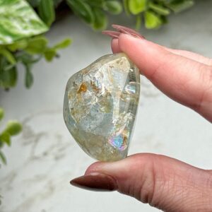 Blue Topaz Freeform , 40g , - #2 (polished Crystal Chunk, Throat Chakra, Healing Stone, Peace) Blue Topaz Freeform , 40g , - #2 (polished Crystal Chunk, Throat Chakra, Healing Stone, Peace)