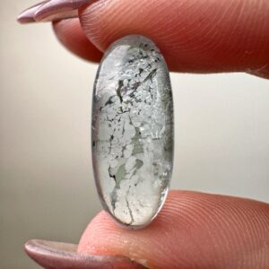 Blue Topaz Shiva , 3g , - #2 (polished Crystal Carving, Throat Chakra, Healing Stone, Peace)