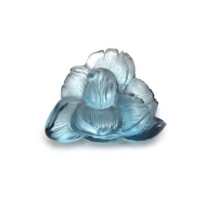 London Blue Topaz Flower Carving Loose Gemstone, 17x21 mm, Blue Topaz Jewelry Making Gemstone, 1 Piece