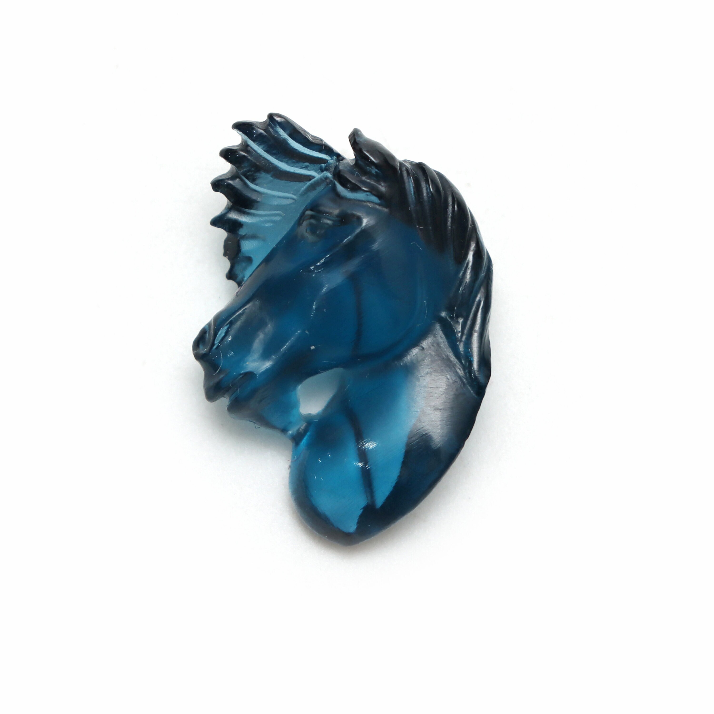 London Blue Topaz Horse Carving Loose Gemstone, 18x25 Mm, Blue Topaz Jewelry Making Gemstone, 1 Piece London Blue Topaz Horse Carving Loose Gemstone, 18x25 Mm, Blue Topaz Jewelry Making Gemstone, 1 Piece