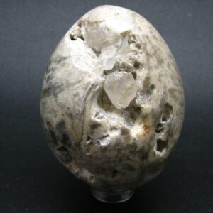 Mother Nature!! Topaz Crystals In Feldspar Egg From Volodarsk-volynskii, Ukraine - 2.6"