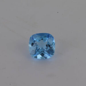Swiss Blue Topaz 8 mm Faceted Cut Cushion 2.48 cts Loose Gemstone | Stunning Natural Swiss Blue Topaz Eye-clean Brilliance for Your Designs