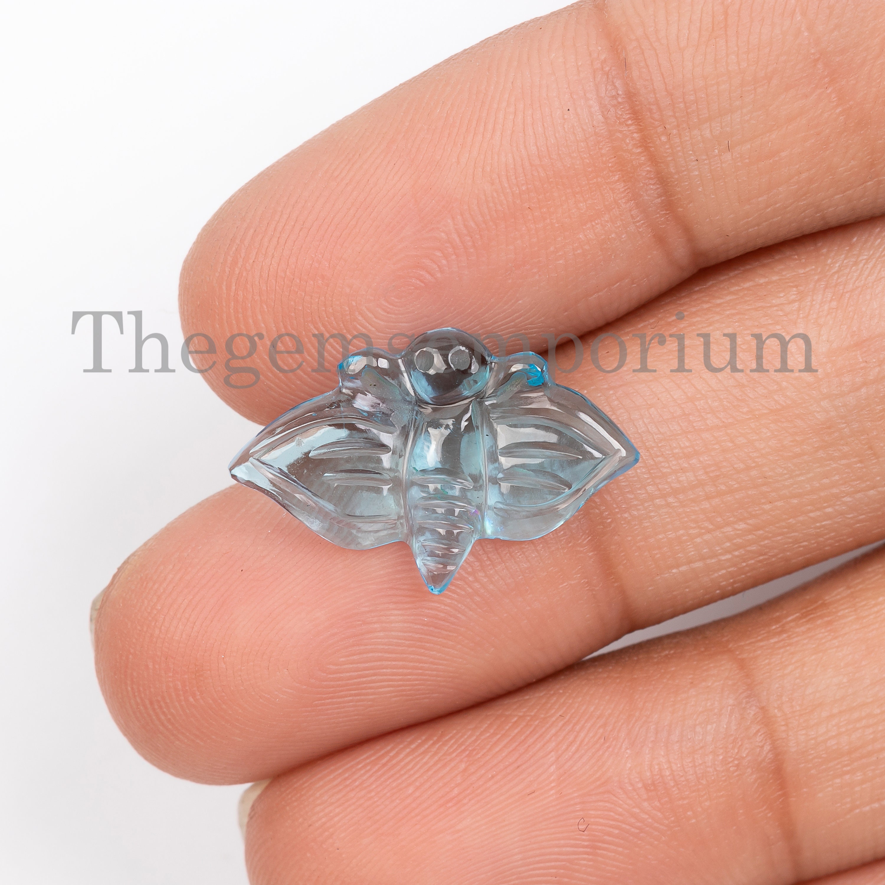 Swiss Blue Topaz Butterfly Carving, Unique Handmade Design Loose Carving, 10pcs Different Butterfly Carving Lot, Blue Color Gemstone Carving Swiss Blue Topaz Butterfly Carving, Unique Handmade Design Loose Carving, 10pcs Different Butterfly Carving Lot, Blue Color Gemstone Carving