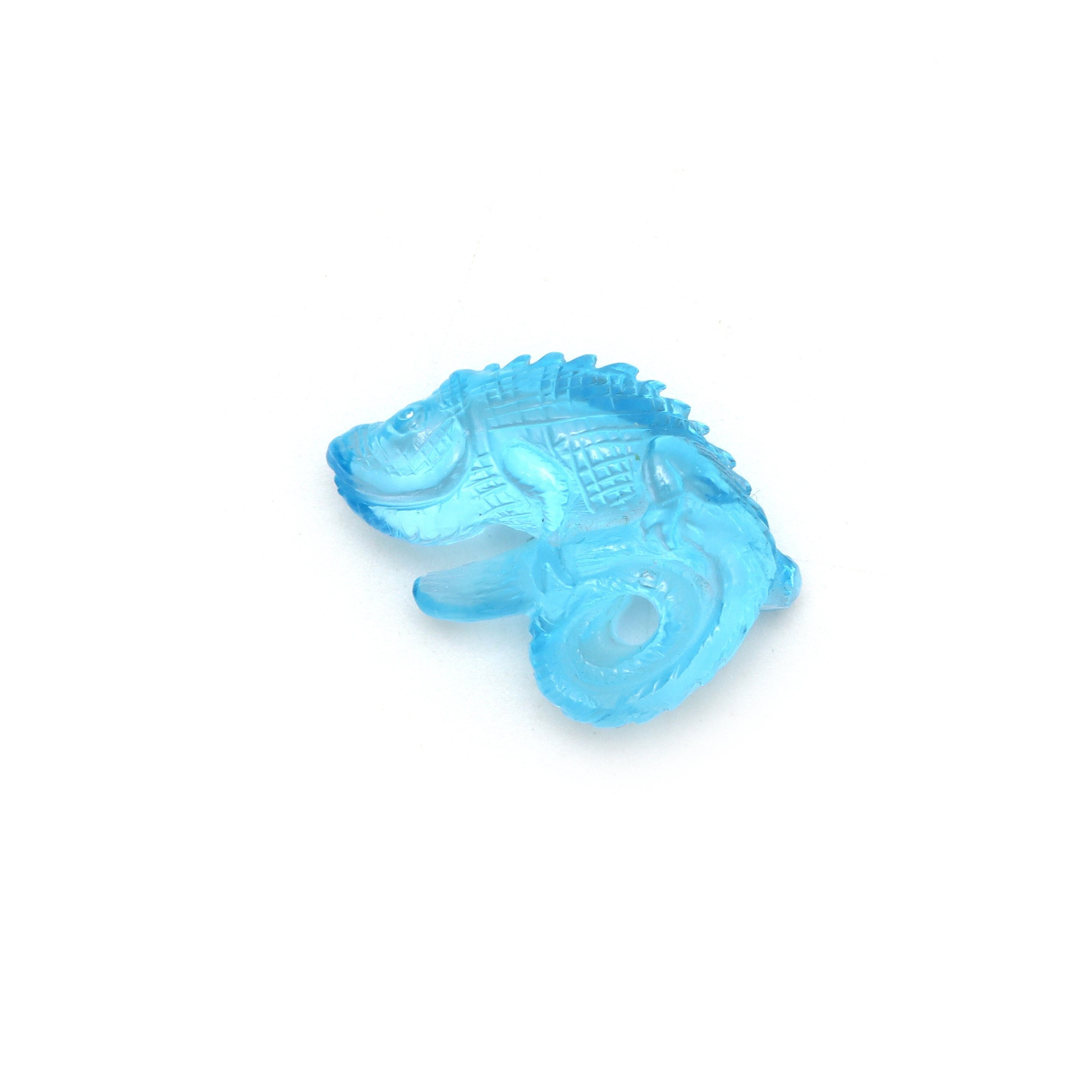 Swiss Blue Topaz Chameleon Carving Loose Gemstone, 16x22 Mm, Blue Topaz Jewelry Making Gemstone, 1 Piece Swiss Blue Topaz Chameleon Carving Loose Gemstone, 16x22 Mm, Blue Topaz Jewelry Making Gemstone, 1 Piece