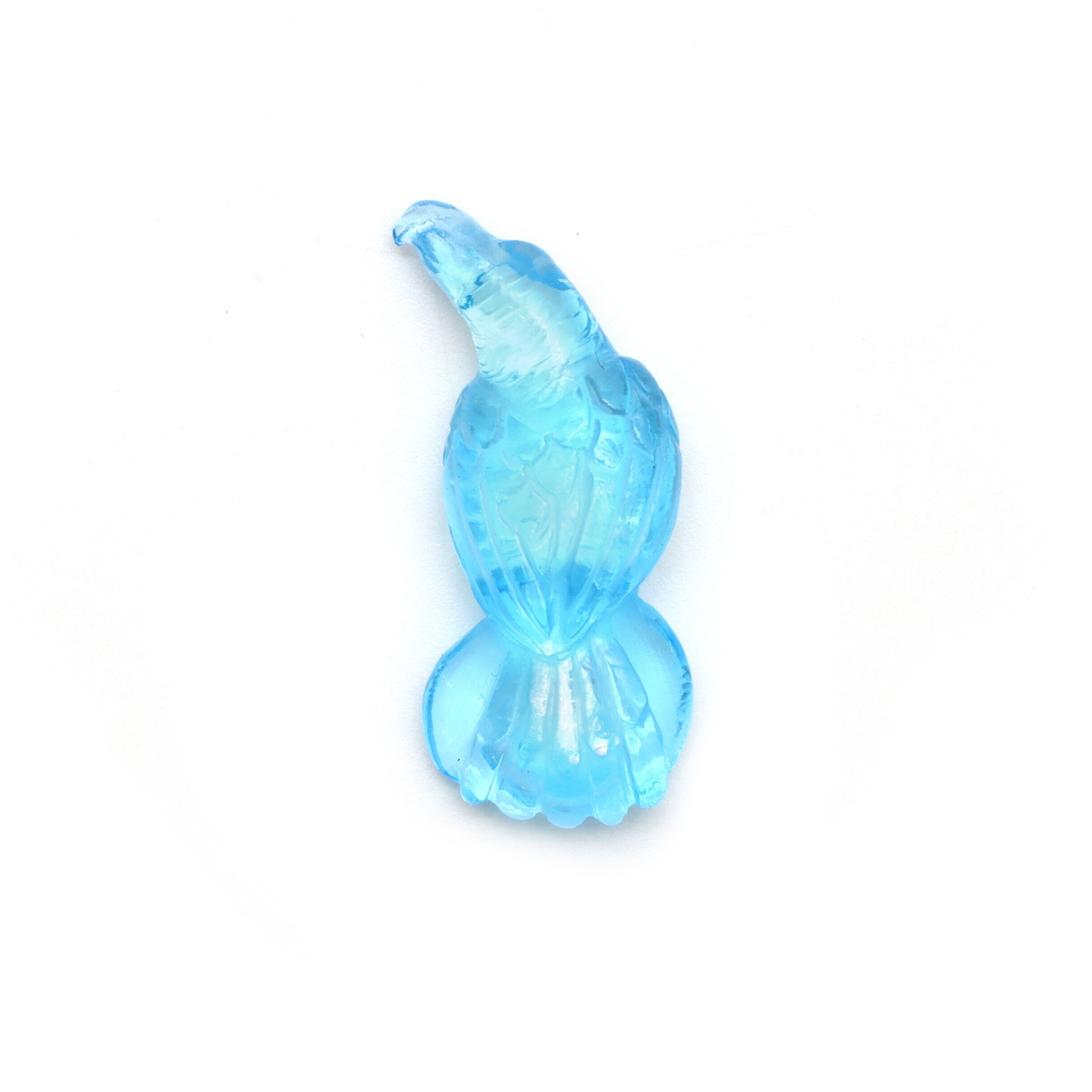 Swiss Blue Topaz Eagle Carving Loose Gemstone, 11x26 Mm, Blue Topaz Jewelry Making Gemstone, 1 Piece Swiss Blue Topaz Eagle Carving Loose Gemstone, 11x26 Mm, Blue Topaz Jewelry Making Gemstone, 1 Piece