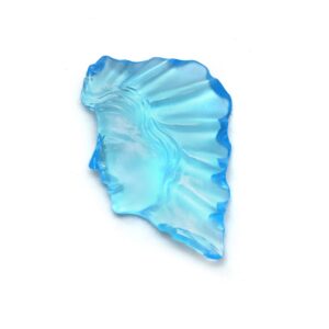 Swiss Blue Topaz Men Face Carving Loose Gemstone, 20x28 mm, Blue Topaz Jewelry Making Gemstone, 1 Piece