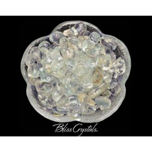 Blue Silver Topaz Tumbled Stone 28 Gm Parcel Xs Grade A Crystal #bt27