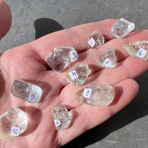 Natural Blue Topaz Tumble Stone, Untreated Gemstone