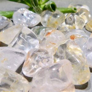 White Topaz Tumbled Stone | Nigeria Crystal, Crown Chakra, Sagittarius