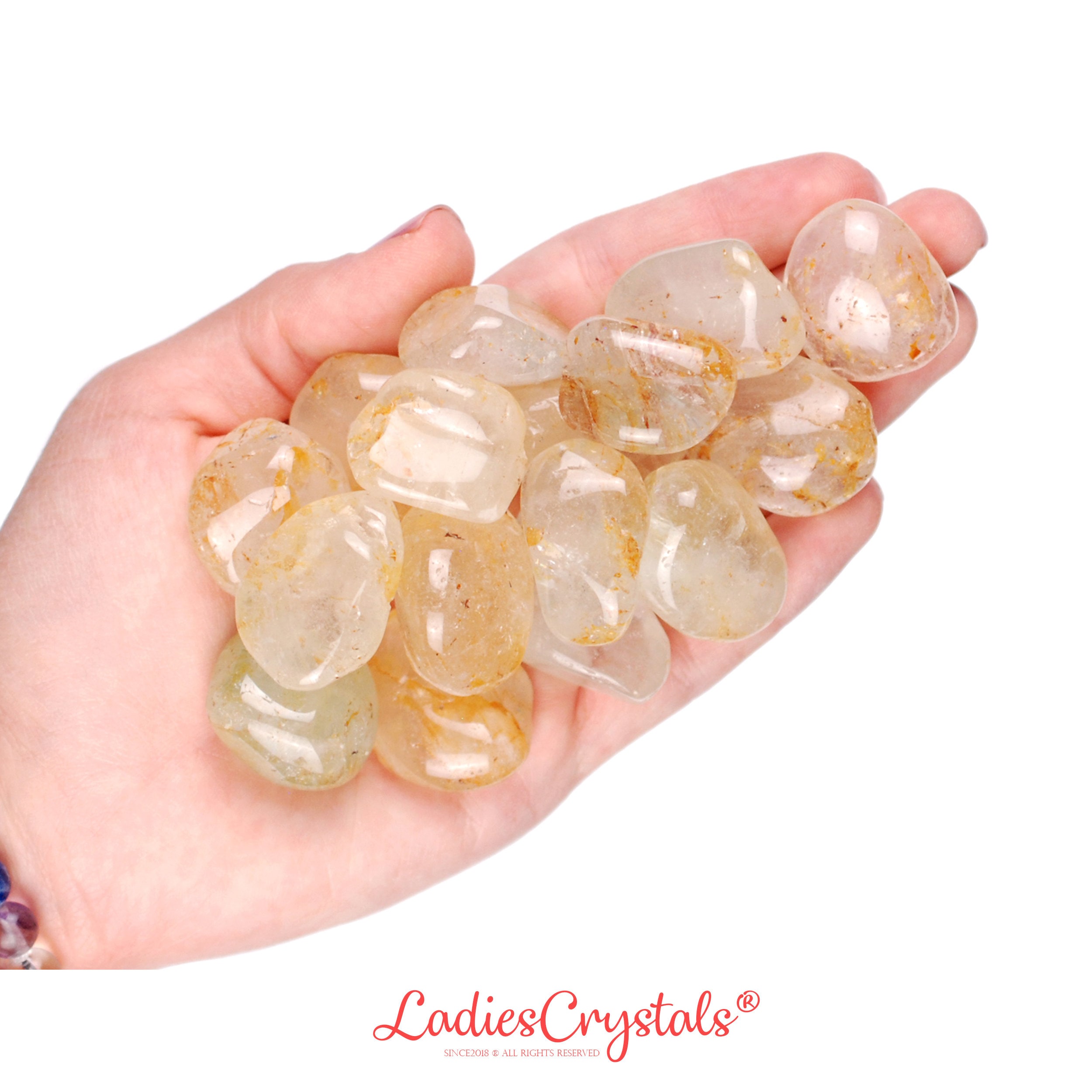 Yellow Topaz Tumbled Stone, Abundance And Joy, Solar Plexus Ritual Gem