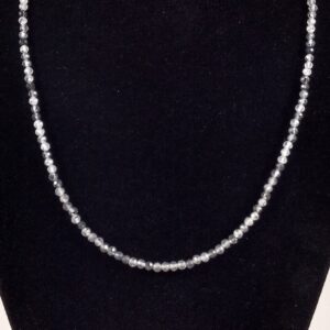 Tourmalinated Quartz And Sterling Silver Necklace Handmade By Chris Hay