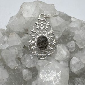 Tourmalinated Quartz Pendant