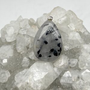 Black Tourmalinated Quartz Pendant