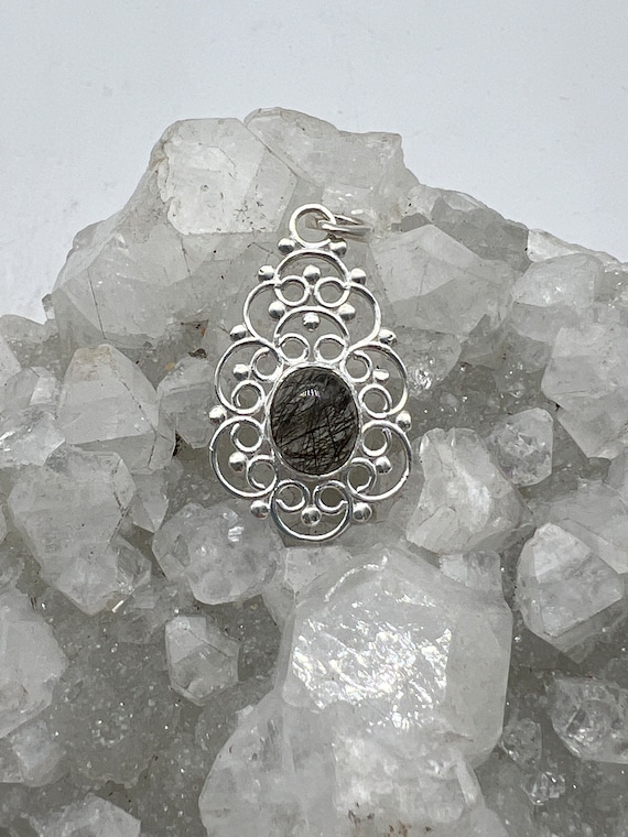 Tourmalinated Quartz Pendant