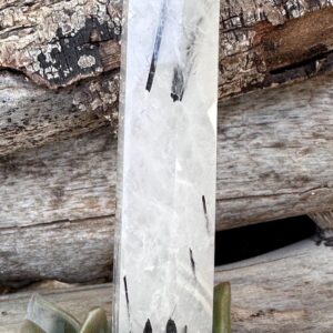 Black Tourmalinated Quartz Tower