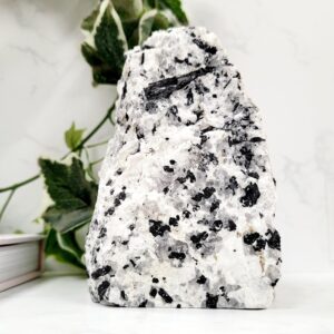 Tourmalinated Quartz Crystal Tower • Ethically Sourced
