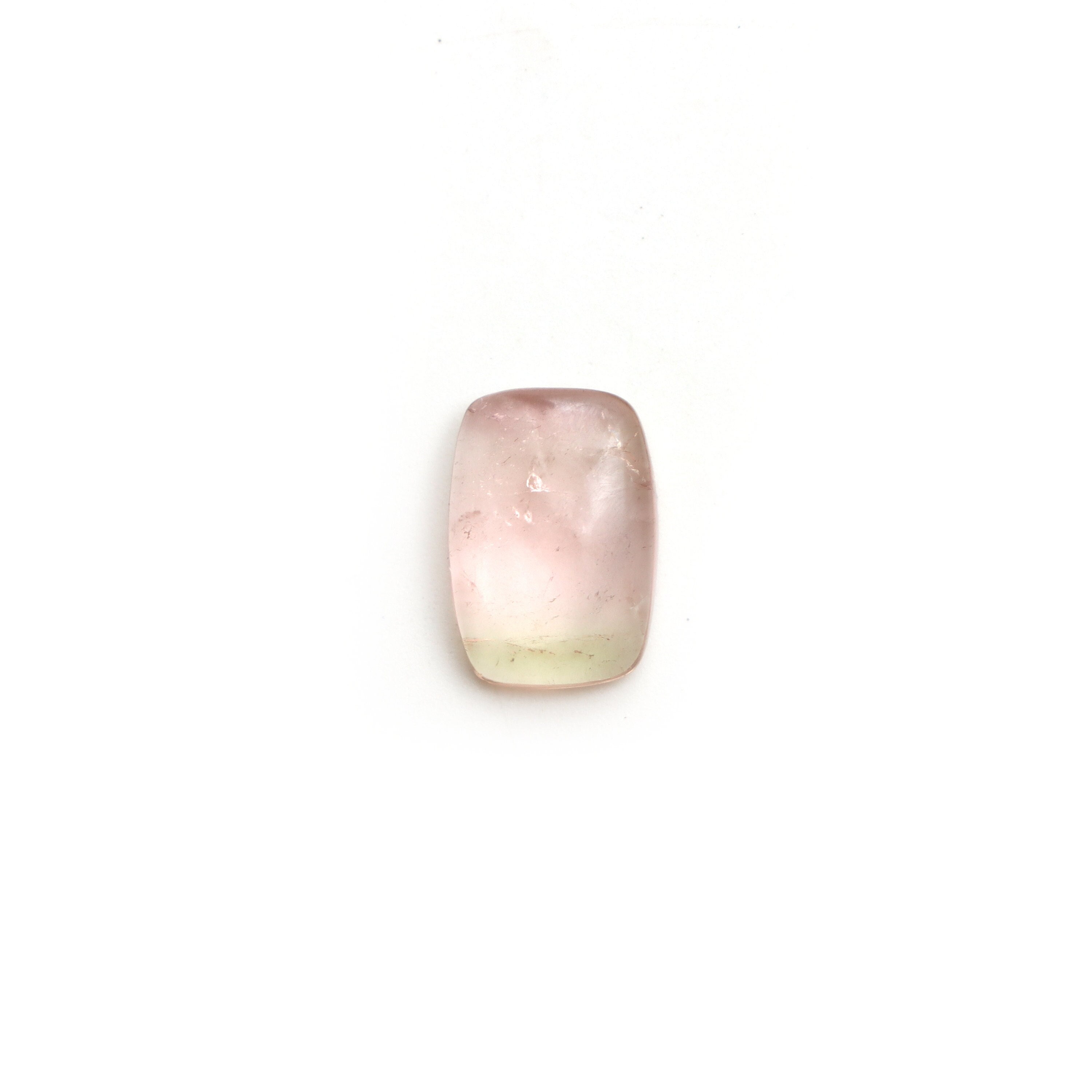 Bi Color Tourmaline Smooth Rectangle Loose Gemstone, 9x13 Mm, Bi Color Tourmaline Jewelry Making Gemstone, Tourmaline Cabochon, 1 Piece