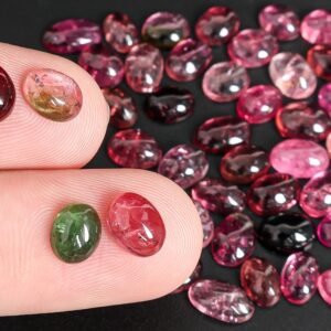 Grade Aaa Pink/green/red Oval Tourmaline Not Drilled Cabochon Natural One Of A Kind Gemstone Grade Aaa Pink/green/red Oval Tourmaline Not Drilled Cabochon Natural One Of A Kind Gemstone