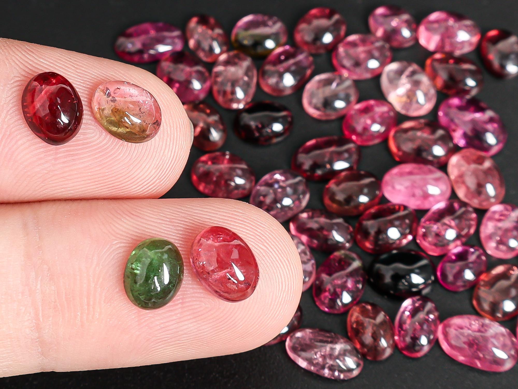 Grade Aaa Pink/green/red Oval Tourmaline Not Drilled Cabochon Natural One Of A Kind Gemstone Grade Aaa Pink/green/red Oval Tourmaline Not Drilled Cabochon Natural One Of A Kind Gemstone