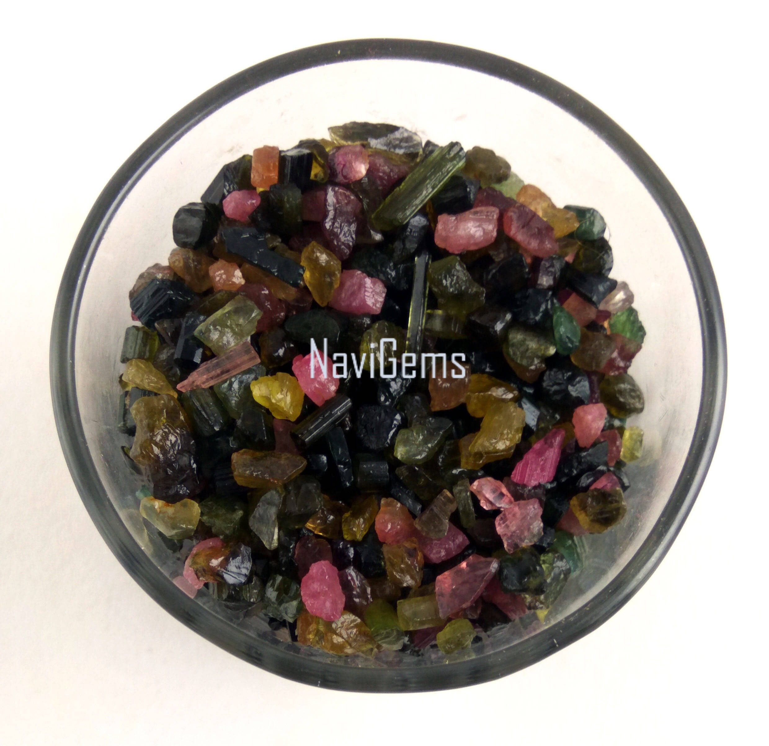 100 Pieces Natural Rough Multi Tourmaline Gemstones